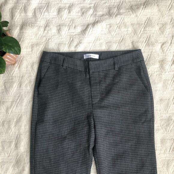Anine Bing Grey & Black Tuxedo Trouser Pants - Picture 3 of 7